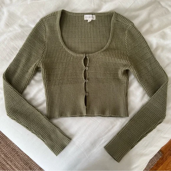 PacSun Sweaters Pacsun La Hearts Cropped Cardigan Sweater